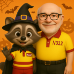 Trafford and Mark at Halloween